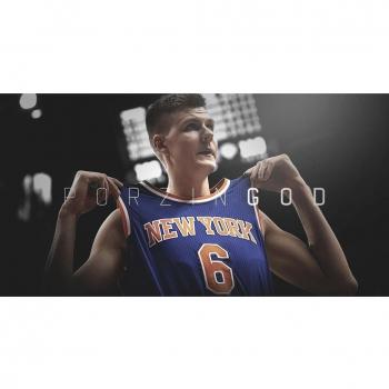 27x14 inch Kristaps Porzingis Silk Poster Seda Cartel 4GS4-96B