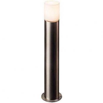 Baliza de pie para exterior SLV ROX ACRYL 90 POLE 1001490, bolardo luminoso acrílico, altura 90 cm, gris, acero inoxidable