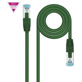 Nanocable Cable de Red Cat.7 600MHZ LSZH SFTP PIMF AWG26, Verde, 30 cm