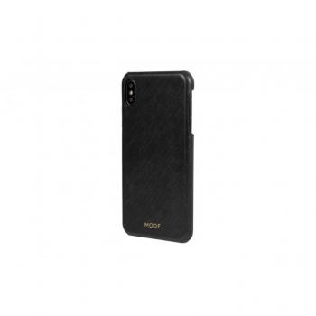 Funda de Piel Inteligente Hecha a Mano para iPhone XS Max - Negro Noche - Dbramante 1928