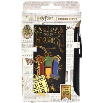 Set de Papelería Hogwarts Harry Potter con Escudo Colorido