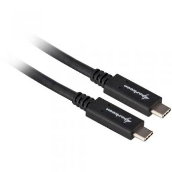 Cable USB 3.2 Gen 2 Tipo C a Tipo C 0.5m Negro