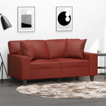 Cojines Decorativos 2x Cuero Sintético Color Capuchino, Crema, Gris - Almohada para Salón y Hogar 40x40 cm