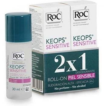 Roc Keops Sensitive Skin Roll-On Deodorant 2-Pack 30ml