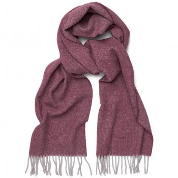 Gant Men's Men's Red Herringbone Woven Scarf In Size One Size Red