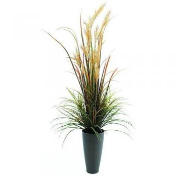 Europalms September River Grass - Planta Artificial, Color Verde