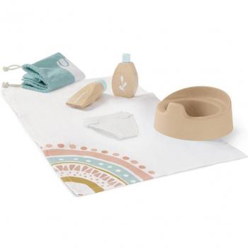 Miniland Eco-Friendly Wooden Doll Care Set
