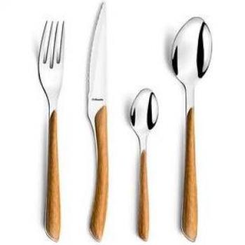 Set de Cubiertos Amefa Eclat con Mango de Madera