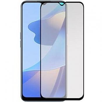 Movilrey Protector para OPPO A16 Negro Cristal Templado de Pantalla para movil. Vidrio 9H