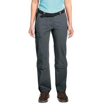 Maier Sports Women's Arolla Zip-Off Pants - Gray - Short Length - Size 22