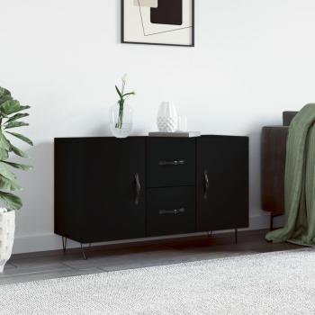 Armario negro de madera multicapa 100x36x60 cm