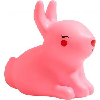 Luz LED infantil nocturna quitamiedos diseño arcoiris y conejo, medidas 14x4x7 cm