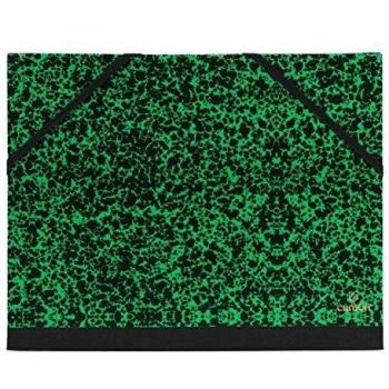 Carpeta Dibujo 32x45 cm, Canson Studio Marmol Verde, con Gomas