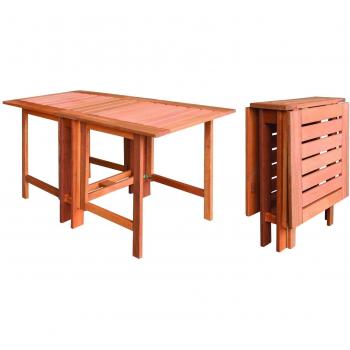 Consola Plegable de Madera Maciza 130x60x72 cm Multiposición Impresión Hanoi