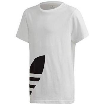 adidas Big Trefoil tee T-Shirt, Unisex niños, White/Black, 910Y