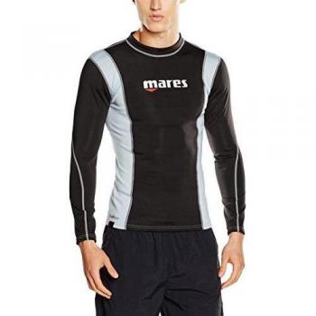 Mares Fire Skin Long Sleeve - Traje de Buceo para Hombre, Color Negro, Talla L