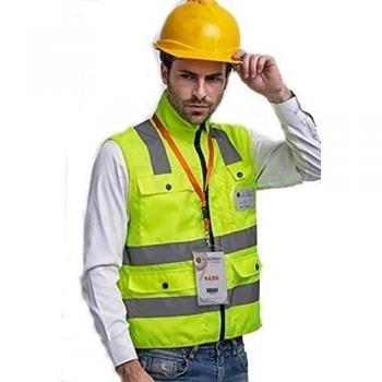 Chaleco Reflectante Ropa Alta Visibilidad Ropa de trabajo De seguridad Ropa reflectante Con cremallera Hombre
