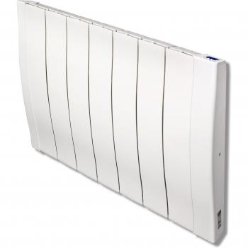 Haverland RC7W | Emisor térmico de alta inercia a fundición de aluminio | 1100 W | Programable 24/7 | Diseño Compacto | Termostato Digital LCD | Uso ideal 1-6h/día | +/- 11-17 m² | Blanco