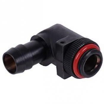 10mm (3/8) 90° Revolvable Hose Connector G1/4 with O-Ring - Matte Black