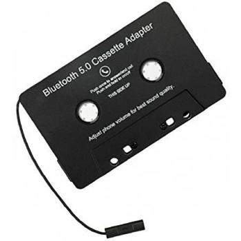 FeelMeet Bluetooth inalámbrico Cinta Adaptador de Coche Cinta de Cassette Audio del Coche Adaptador de Accesorio MP3 convertidor analógico Digital de Audio para Coche Negro