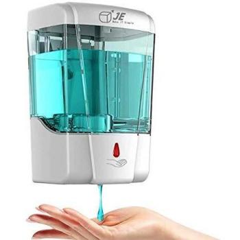 JE Make IT Simple Dispensador automático de jabón de 700 ml con Sensor IR, Dispensador de loción de jabón líquido sin Contacto para Baño de Cocina