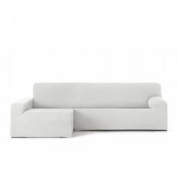 Funda Chaise Longue brazo largo izquierda bielástica Bronx Blanco 170 x 110 x 310 cm
