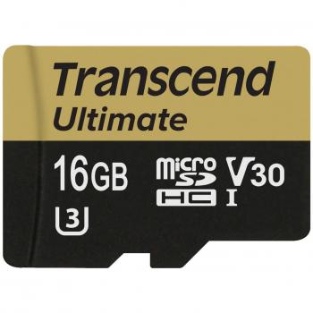 Transcend TS16GUSDU3M Memoria Flash 16 GB MicroSDHC Clase 10 UHS-I - Tarjeta de Memoria