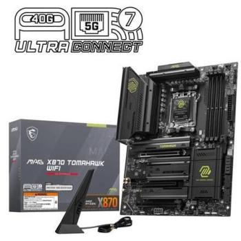 MSI MAG X870 TOMAHAWK WIFI AM5 ATX Gaming Motherboard with Wi-Fi 7 and USB 4.0