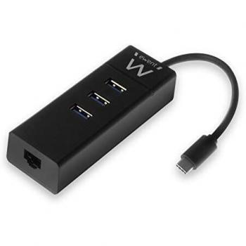 Ewent ew1141 hub tipoc 3pts.usb 3.1+1pto. gigabit