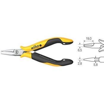 Alicates de corte frontal Professional ESD con cabeza estrecha y chaflán pequeño 110 mm (26839)