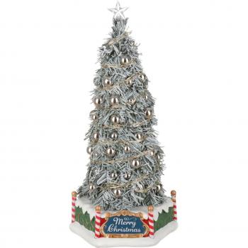 LEMAX New Majestic Christmas Tree Cod. 84350 - Árbol de Navidad, diseño majestuoso, decoraciones detalladas, luces LED integradas, altura de 1.5 metros, adecuado para interiores y exteriores