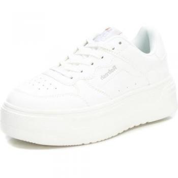 Zapatillas de Lona para Mujer Refresh 172167 Blancas con Cordones y Suela Doble de Goma Talla 40