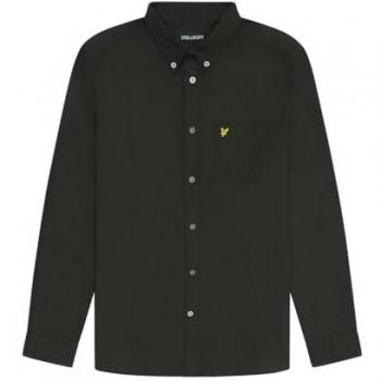Lyle & Scott Men's Grey Cotton Oxford Shirt - Small