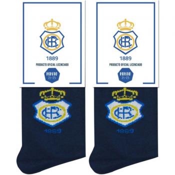 Calcetines Real Club Recreativo de Huelva Pepe Pinreles Escudo Pinrelitos