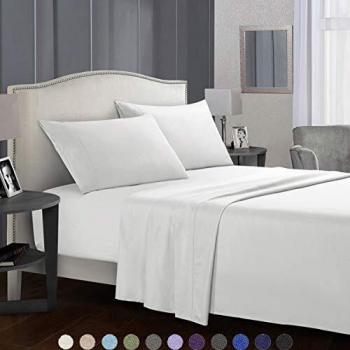 SaDiao Juego de Ropa de Cama de 3 Piezas, Microfibra cepillada, Cama Profunda, Hoja Plana con 1 Funda de Almohada, Pliegues, Antimanchas