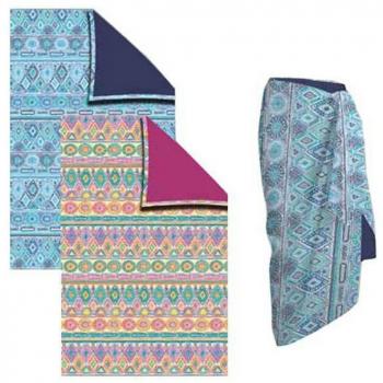 Pareo Toalla Secaneta Kelani Azul Fucsia