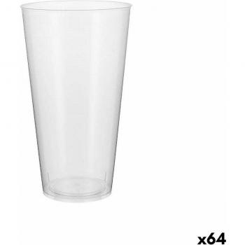 Set de vasos reutilizables Algon Plástico Transparente 4 Piezas 450 ml (64 Unidades)