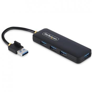 Hub USB 3.0 Portátil de 4 Puertos con Alimentación por Bus - Velocidad de 5Gbps