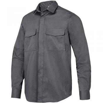 Camisa de Servicios Snickers Workwear 8510 Manga Larga Gris Acero Talla XL