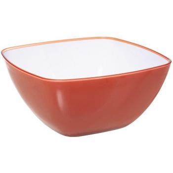 Ensaladera cuadrada roja de 25cm