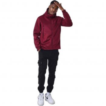 Project X Paris Burgundy Open Pullover Sweatshirt for Men