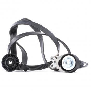 SKF Juego de correas auxiliares V-Ribbed Belt Set VKMA 33302 para CITROËN Xsara Picasso, Xsara, Berlingo, Nemo y PEUGEOT 206, Partner, 206+, B