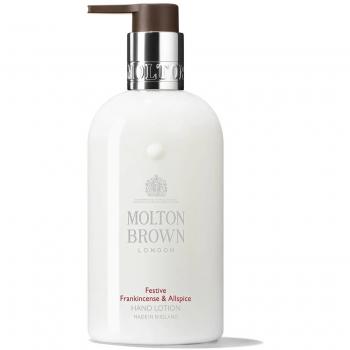 Molton Brown Festive Frankincense & Allspice Hand Lotion 300ml - Loción de manos, fragancia de incienso y especias, 300 ml