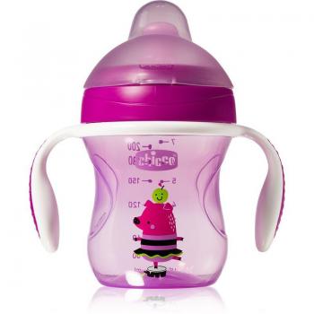 Chicco Purple Training Cup with Handles 6m+ 200ml