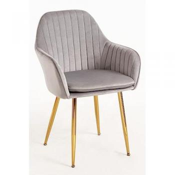 Silla Comedor Chic Dorada - Color Gris