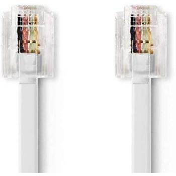 NEDIS Cables de telecomunicaciones Cable de Telecomunicaciones | RJ11 Macho - RJ11 Macho | 2,0 m | Negro Blanco 5.0 m