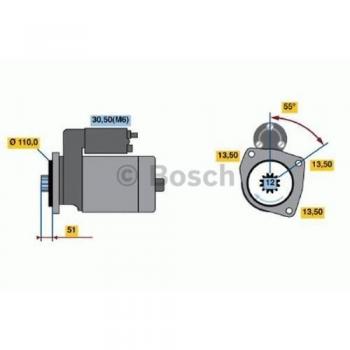 Motor de Arranque Bosch 986021490 - Tipo: Motor de arranque, Marca: Bosch, Número de pieza: 0 986 021 490