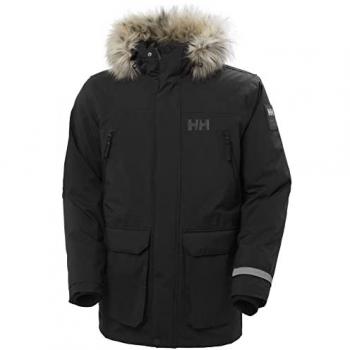 Helly Hansen Men's Reine Black Winter Parka PrimaLoft 2XL, Sustainable Casual Sportswear