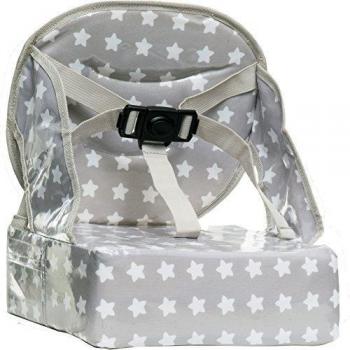 Elevador de fácil colocación de BabyToLove | Ligero, compacto y fácil de transportar | White Stars