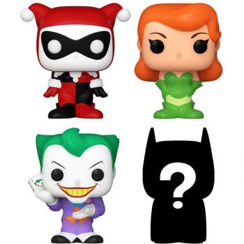 Funko Bitty Pop! DC Super Heroes 4-Pack (Harley Quinn, Poison Ivy & The Joker)